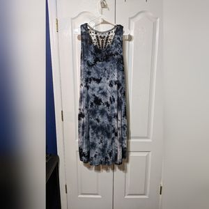Lane Bryant Racerback tie dye dress with pockets
